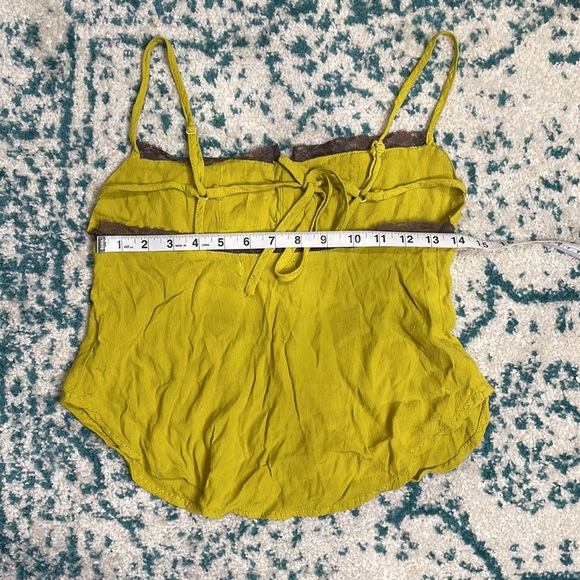 Urban outfitters Louise green adjustable spaghetti strap lace cami w/ tie back - Picture 7 of 10